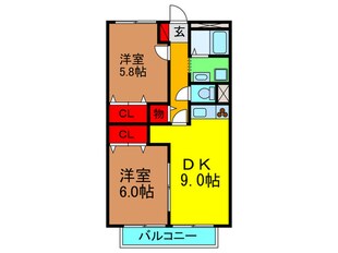 東ハイツの物件間取画像